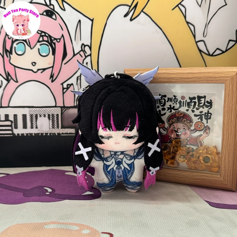 Genshin impacto columbina flins durin 10cm anime pelúcia algodão boneca estrela do mar corpo cosplay saco charme pingente chaveiro brinquedos presente