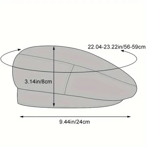 قبعة رجالية ونسائية ، قبعات رسامين ، قبعات مسطحة دافئة ، للجنسين ، أحادية اللون ، الخريف ، الشتاء أفضل 12 ألحافة مزدوجة شتوية مبيعة - رقم 8