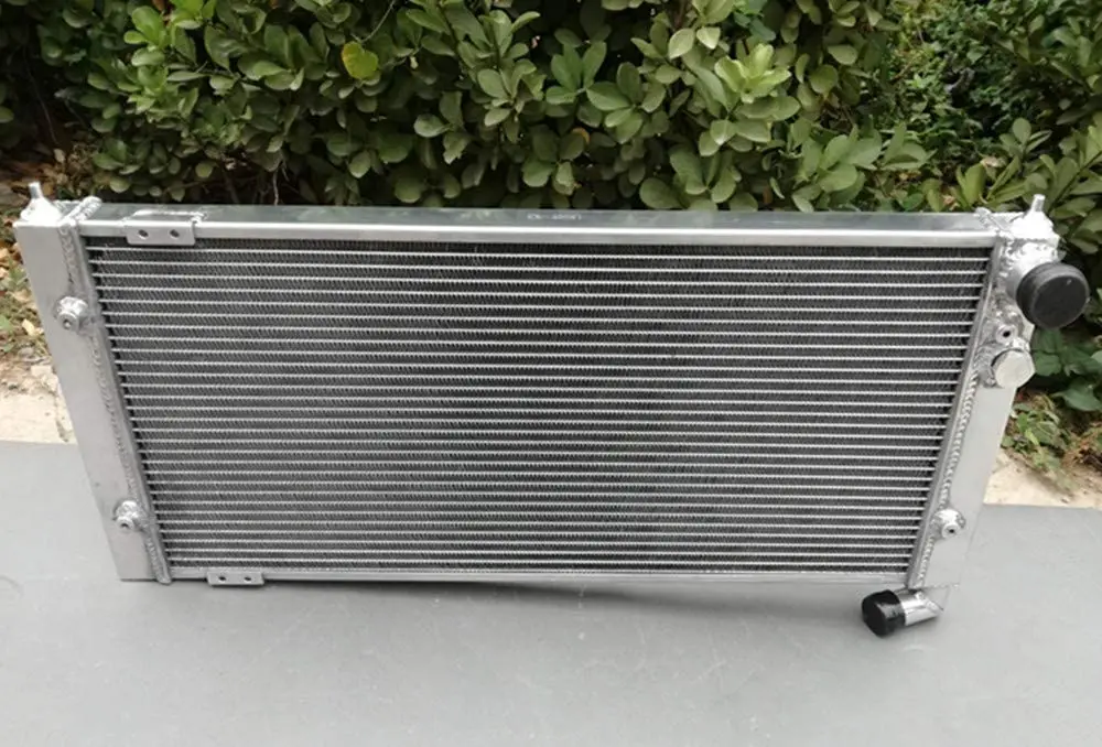 2 Row Aluminum Radiator For 1991-1995 VW Corrado 53I VR6 conversion Turbo 2.9L Manual/1983-1992 VW Golf MKII 19E G60 1.8L Manual