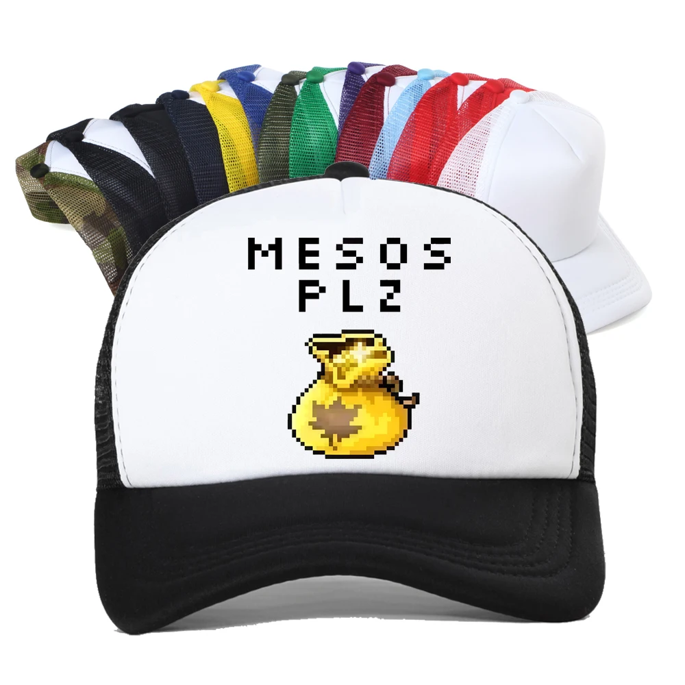 

MapleStory Kawaii Funny Printed Baseball Cap Homme Korea Style Hot Game Summer Breathable Snapback Hat
