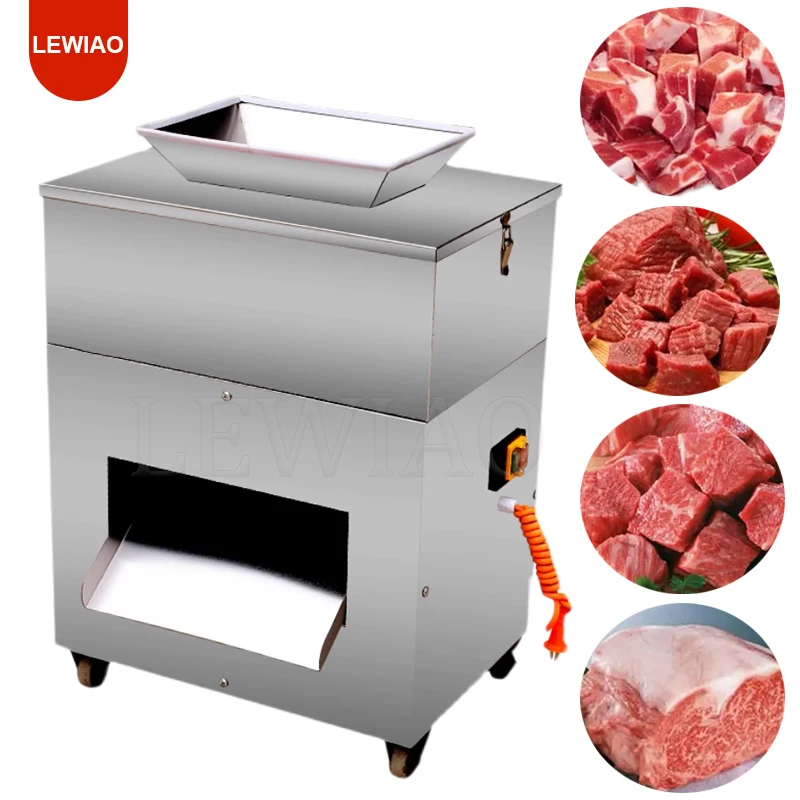 

Commercial Stainless Steel Meat Slicer Cube Meat Mincing Machine Flaky Meat Cutting Machine Electric Meat Slicer Cutter 220V