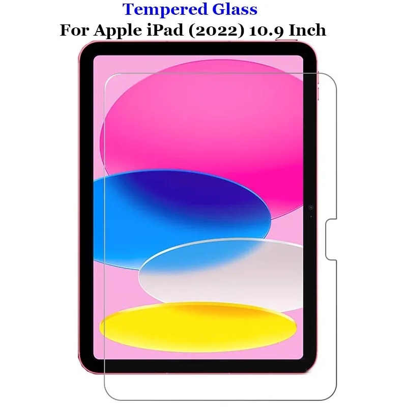 

For Apple iPad (2022) 10.9" Clear Tempered Glass 9H 2.5D Premium Tablet Screen Protector Protection Film