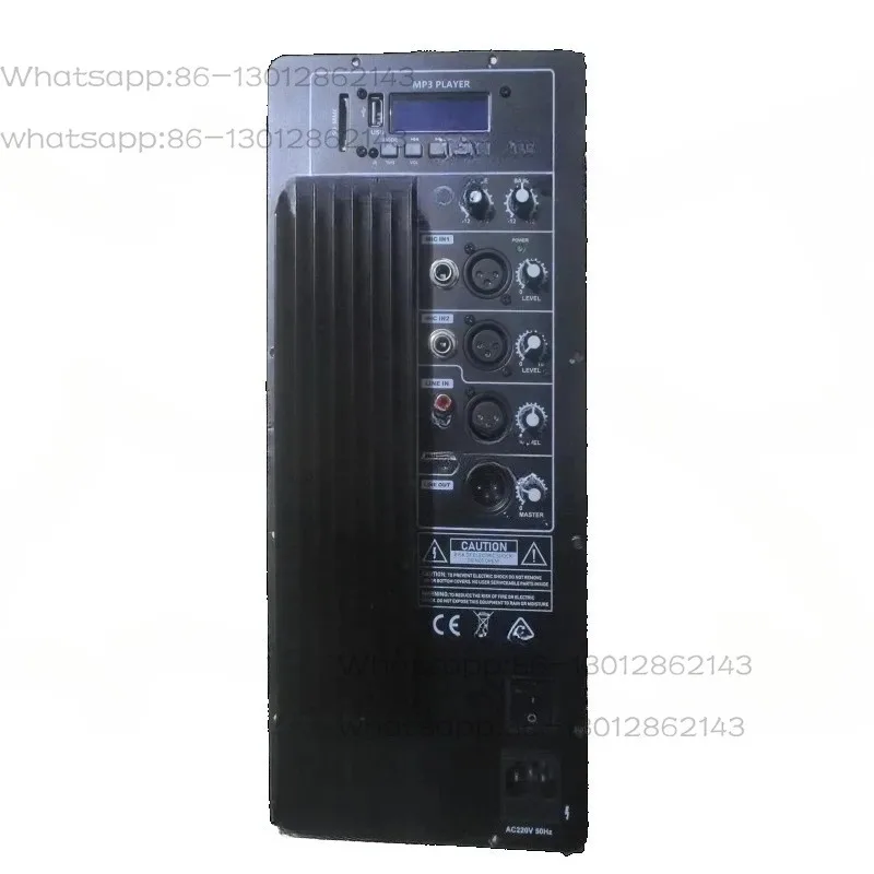 15-Inch 880-watt professional active square DJ stage sound home theater audio plastic full-range amplifier speaker