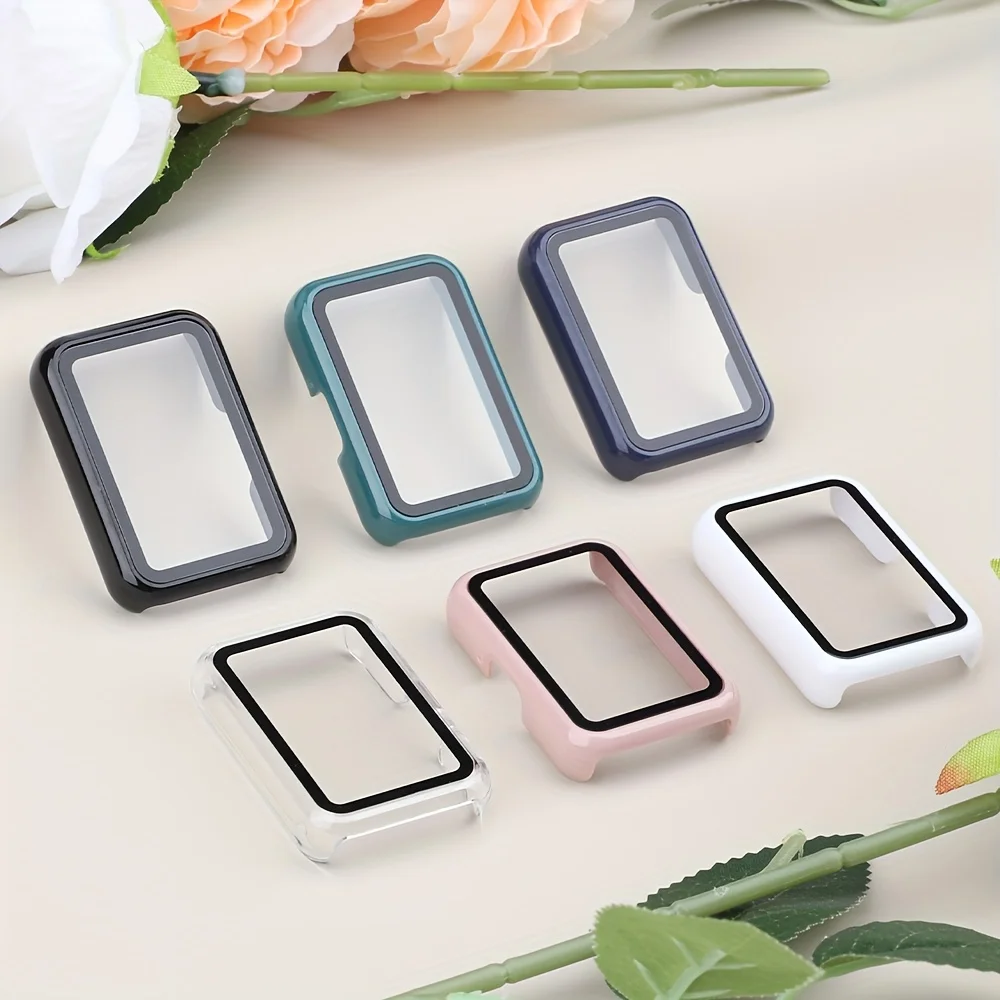 watch case for Samsung Galaxy Fit3, with an electroplated protective case made of tempered glass，for Galaxy Fit3 accessories