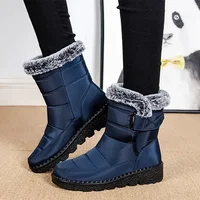 Waterproof Winter Boots for Women 2025 New Faux Fur Long Plush Snow Boots Woman Platform Shoes Warm Cotton Couples Ankle Boots - Image 4