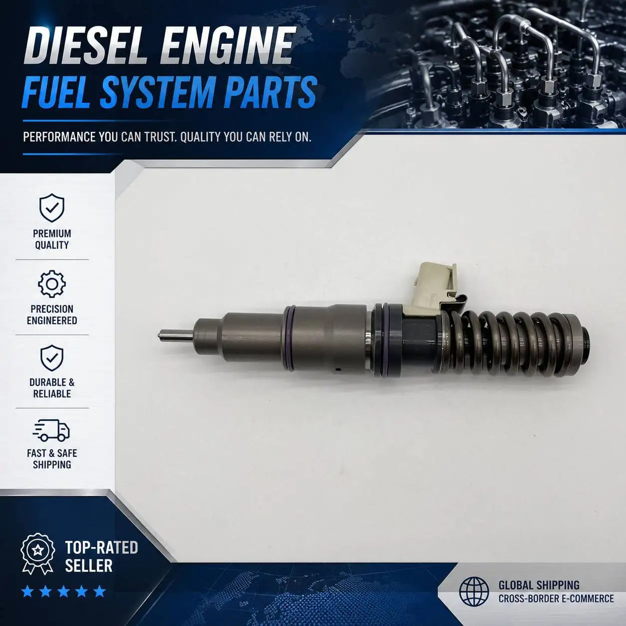 21371672 Common Rail Injector Assembly for Vo-lvo D13 FH13 FM13 EC480 Excavator Re-nault T Series Mack MP8 Truck
