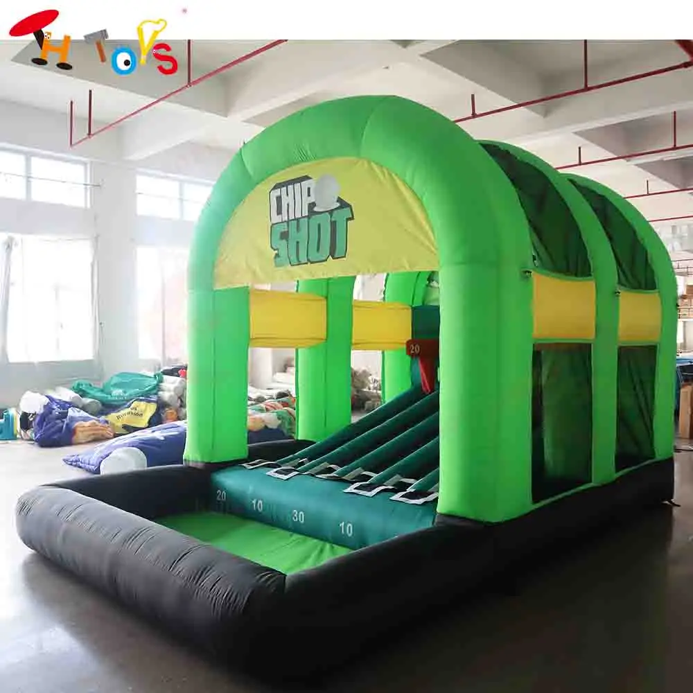 

Fast Shipping Inflatable Golf Game Booth Blow Up Giant Inflatable Carnival Game Toys for Kids Adults