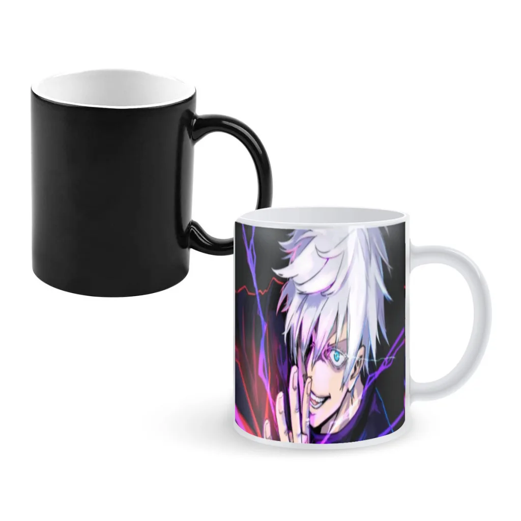 

Jujutsu Kaisen Gojo Satoru Mug That Changes Color Creative Mug Retro Pottery Cafe Cups