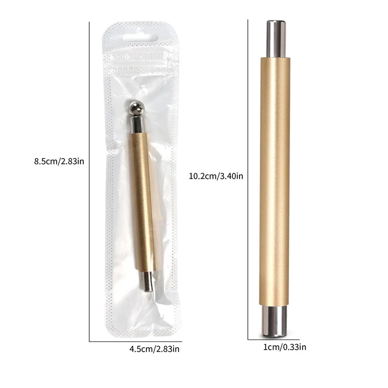 1pcs Nail Cat Eye Magnetic Ball with Nail Magnetic Stick Tool Set Double-head Strong Magnet Pen 3D Cat Eye Gel Nail Supplies view 2