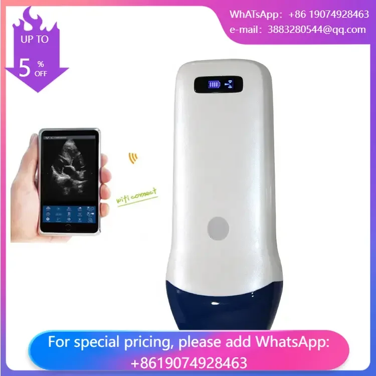 128 Elements Ultrasound Handheld Device Linear Wireless Color Ultrasound Probe Hospital Clinic Medical Ultrasound Instruments