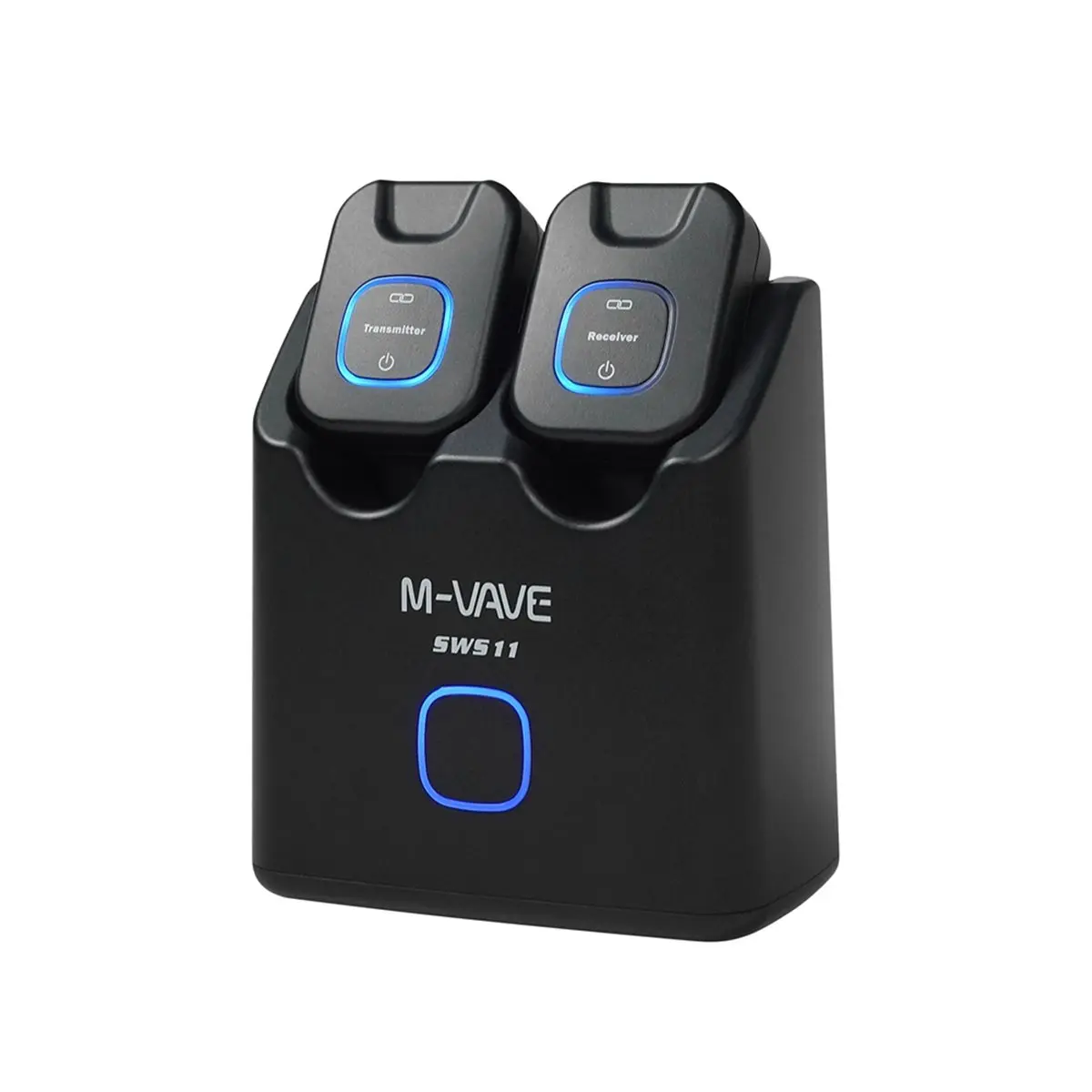 A61P M-VAVE SWS11 5.8GHz Wireless Guitar System Transmitter Receiver 6 Channel 48K/24bit Resolution for Electric Blowpipe Bass