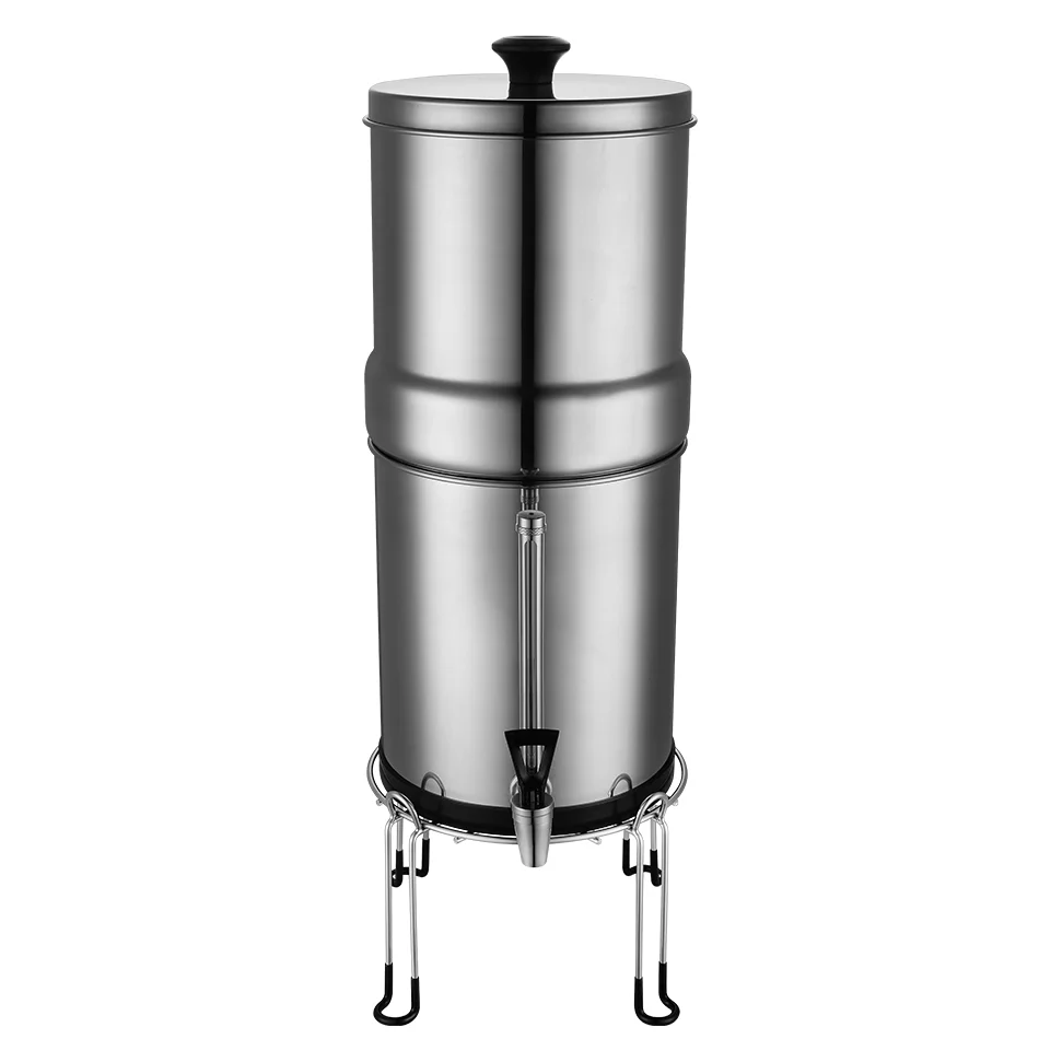 big water tank free-standing dispenser ss304 treatment purification gravity filter