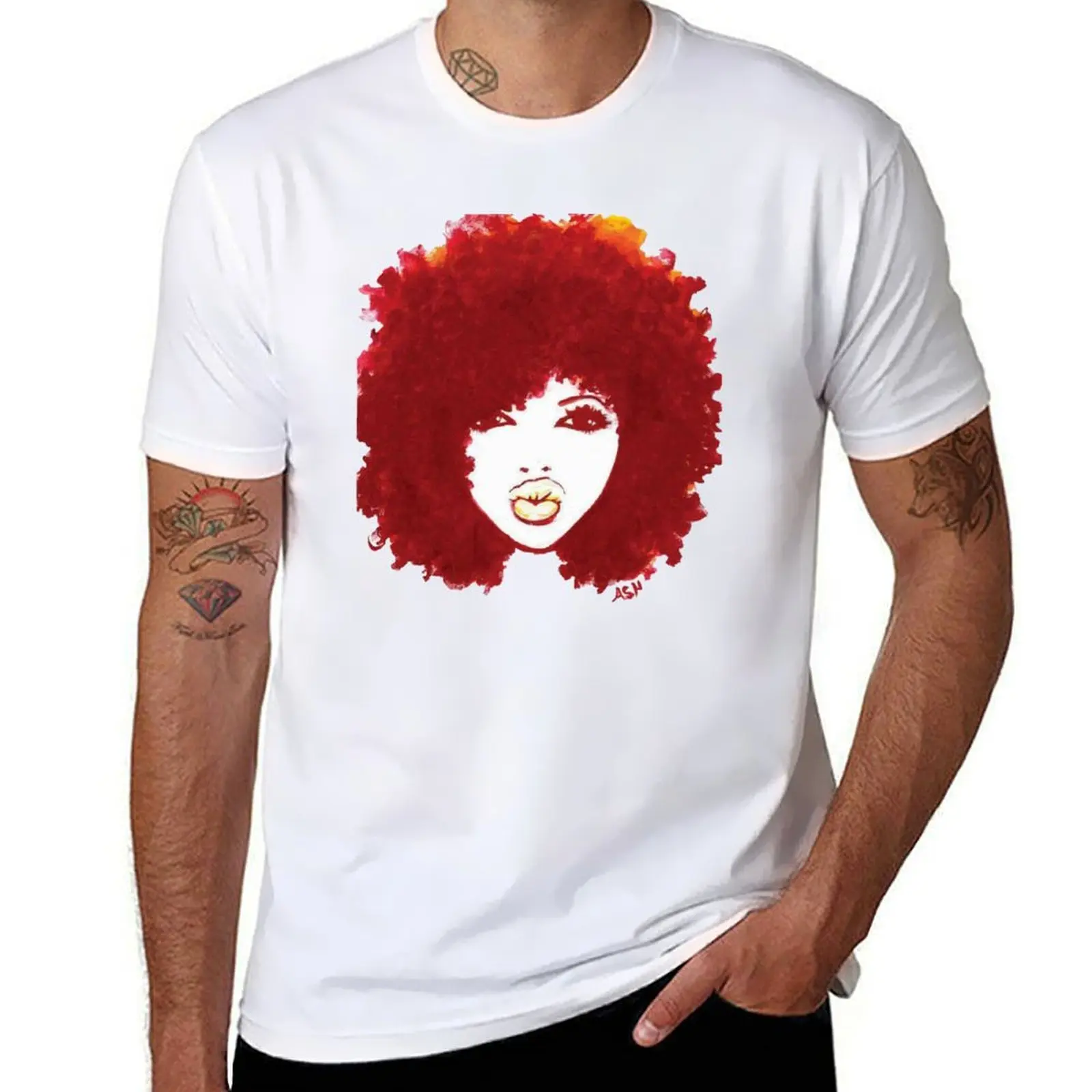 

Curly Afro Autumn Proud Of Natural Hair T-Shirt t shirt man designer cotton t shirts man 100% T-Shirt