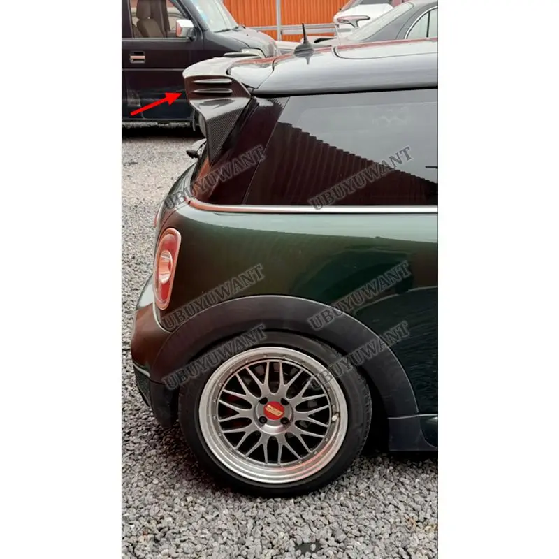 Für BMW Mini Cooper 2006-2013 R50 R53 R56 Ver.2.11/2.12 Typ B JCW Style Carbonfaser Kofferraumlippe Spoiler Flügel Heckklappe Groß