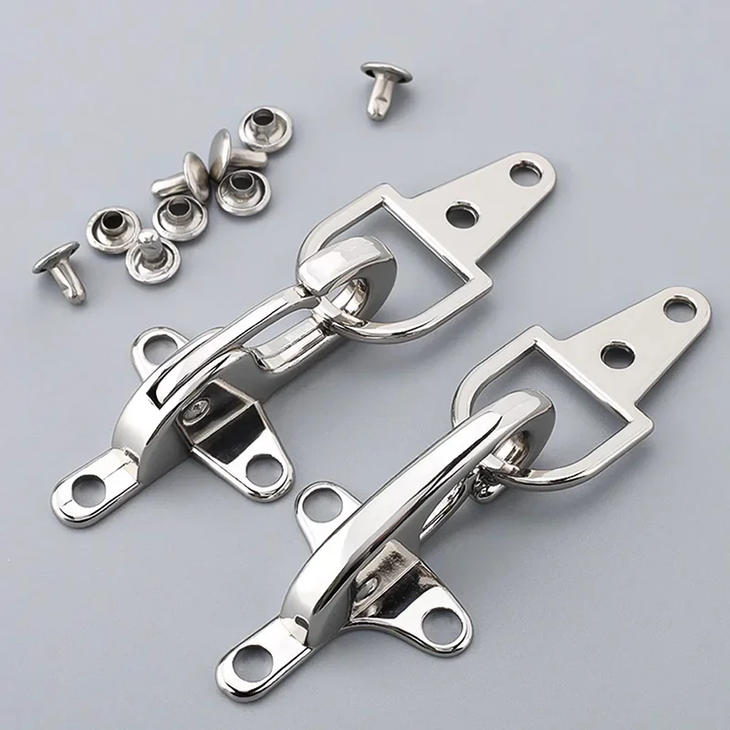 

Meetee Metal Cost Buckle Toggle Buckles Locking Fasteners Fireman Clasp Jacket Belt Clasps Garment Hook Decorative Carabiner