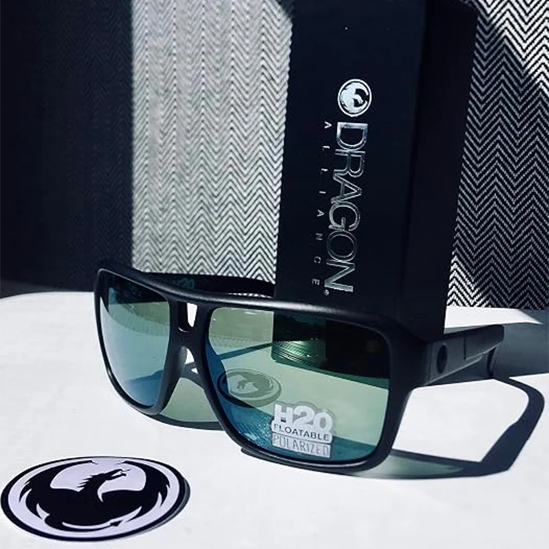 Classic Dragon Sunglasses Men Brand Outdoor Sport Fishing Sun Glasses for Men Male Retro Square Shades UV Protection