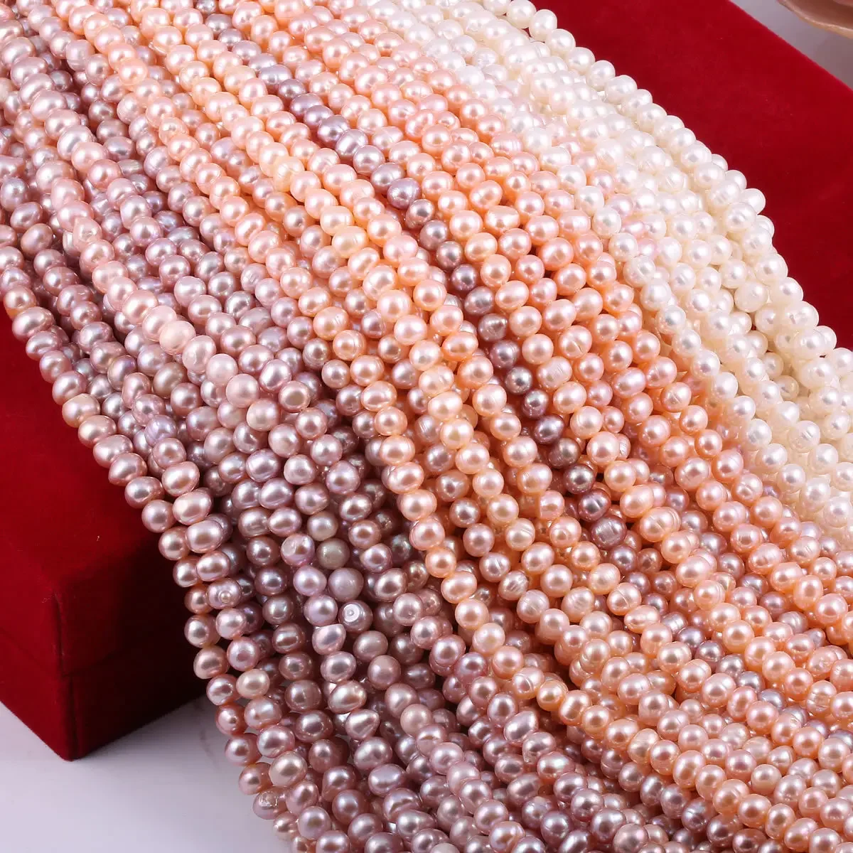 

Natural Freshwater Pearl Loose Beads 5-8mm High Quality Four-sided Glossy Pearls For Jewelry DIY Bracelet Necklace Accessories