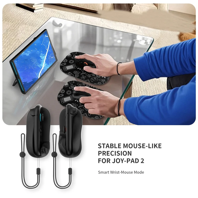 L52A-для Nintendo Switch 2 игровой контроллер, совместимый комплект игрового коврика для мыши, 2 шт., эргономичная портативная ручка для мыши, держатель-подставка