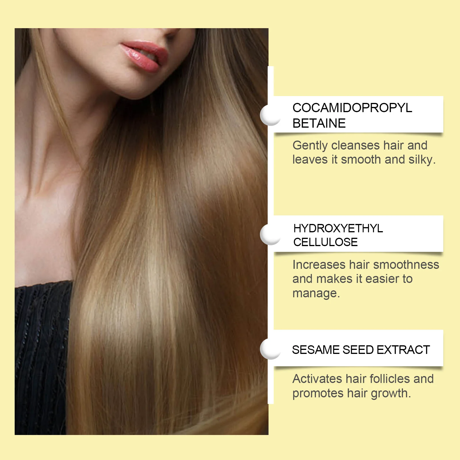 100ml Ginseng Shampoo Repair Frizz Damaged Hair  Nourishing Moisturizing Anti Dandruff Oil Control Strengthen Hair Root view 2