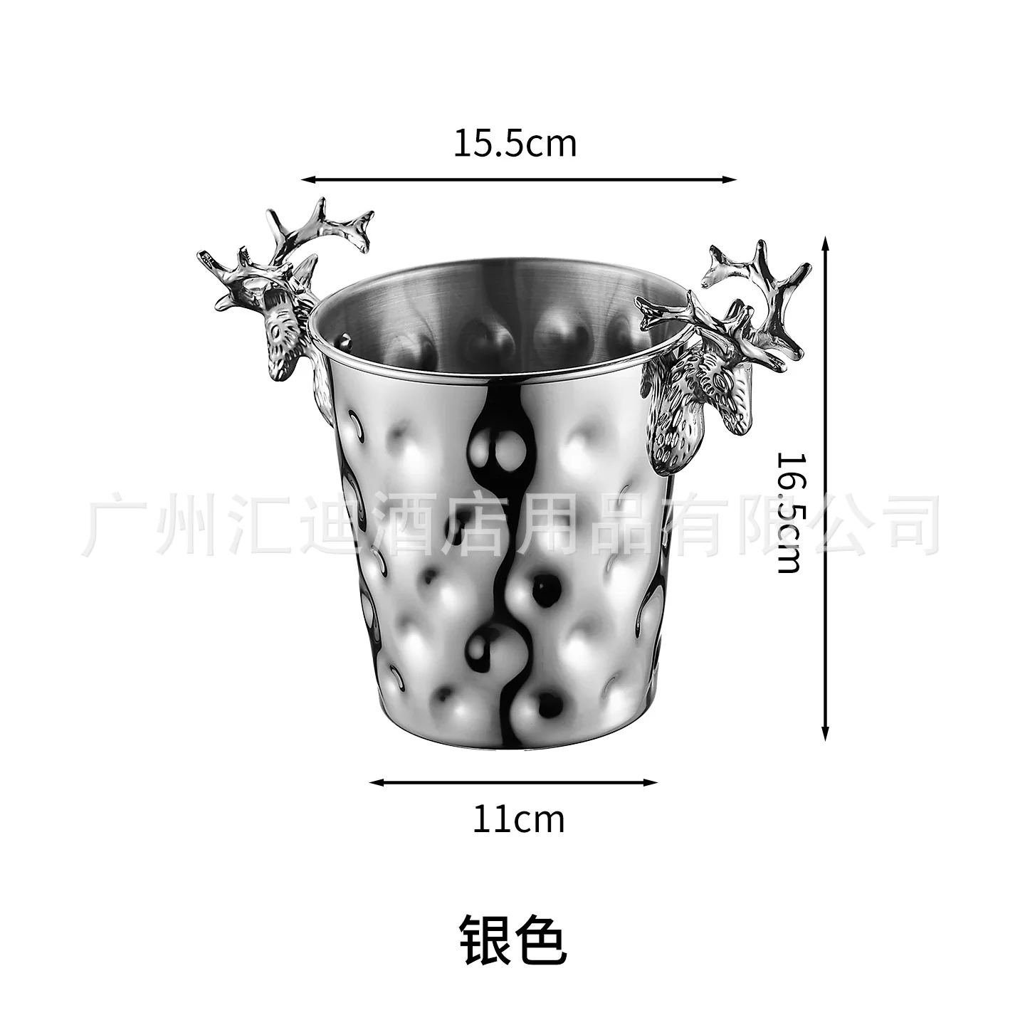 HXL Wine Ice Bucket KTV Barrel Ice Cube Commercial Stainless Steel Ice Bucket Rack