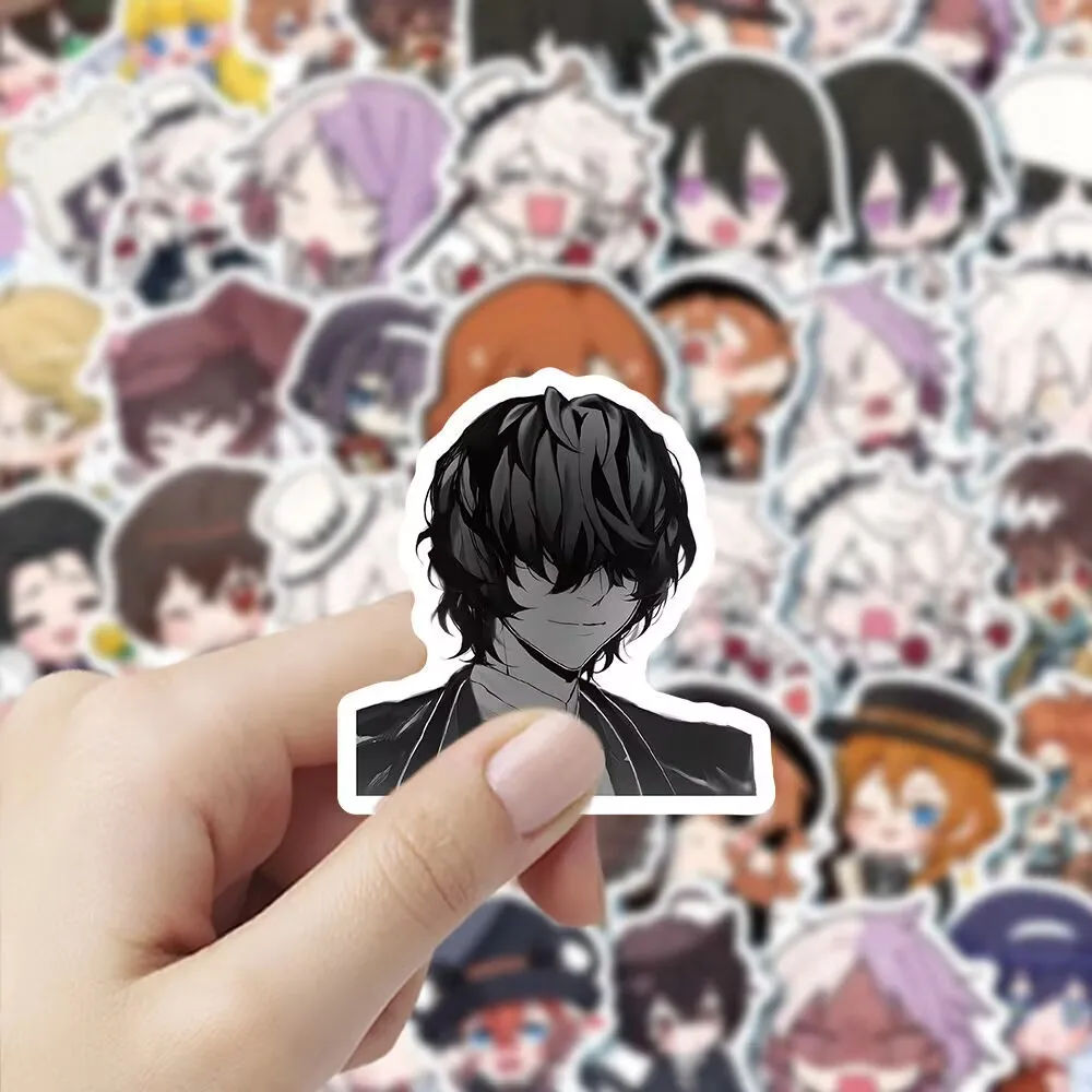 206 "Bungo Stray Dogs" Q-version sticker cartoon cute character peripheral diary decoration desktop stickers