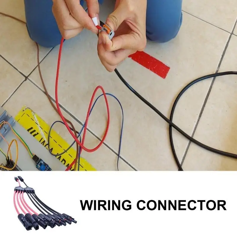 652F تمديد الطاقة الشمسية Y فرع موصلات 10AWG كابل حلول الطاقة الشمسية 280 مللي متر طول لتكامل لوحة بسيطة #4
