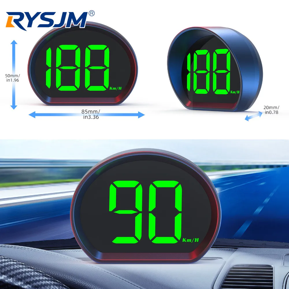 

Универсальный GPS-спидометр X3 для автомобиля с большим шрифтом, GPS HUD KMH с зеленой LED-подсветкой, Plug and Play, подходит для всех автомобилей