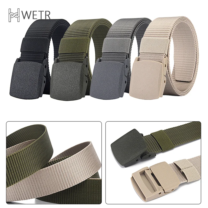 

Automatic Buckle Light Comfortable Non-metal Military NylonBelt Outdoor Hunting Multifunctional Tactical Canvas Belt 150cm