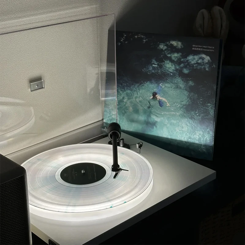 

Acrylic turntable rockfill phonograph upgrade vinyl phonograph luminous transformation light strip light board