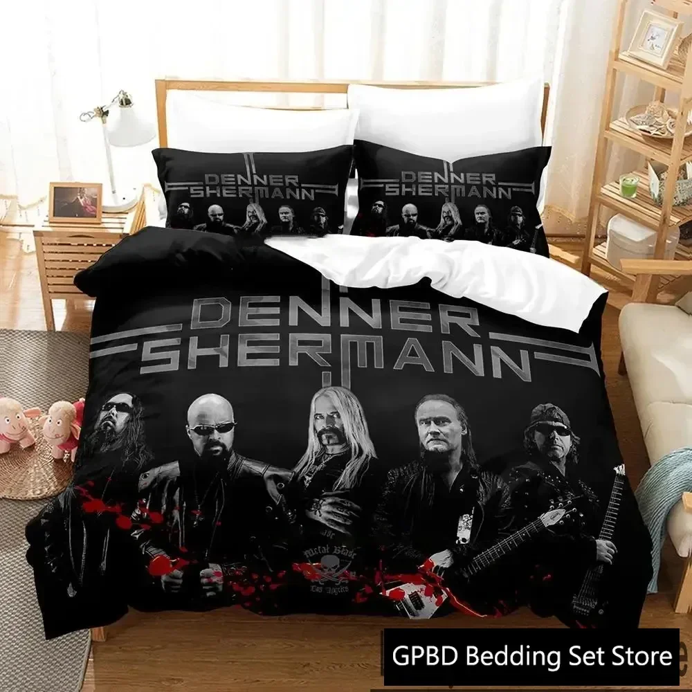 3D Print Denner Band Shermann Bedding Set Boys Girls Twin Queen King Size Duvet Cover Pillowcase Bed boys Adult