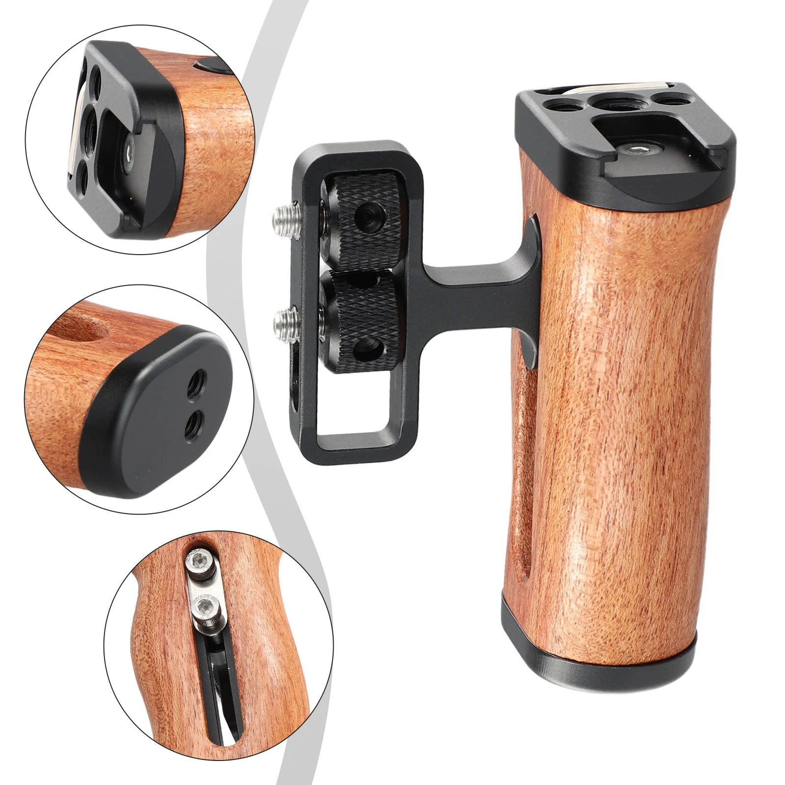 

Additional Additional Mounting Camera Side Grip Smooth Experience Overall Quality Aluminum Alloy And Rosewood Construction