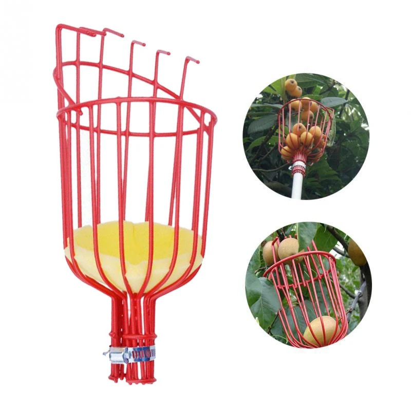 Fruit picker Head Without Pole Metal/Plastic Fruit Collector Harvest Picking Apple Citrus Pear Garden Hand tools