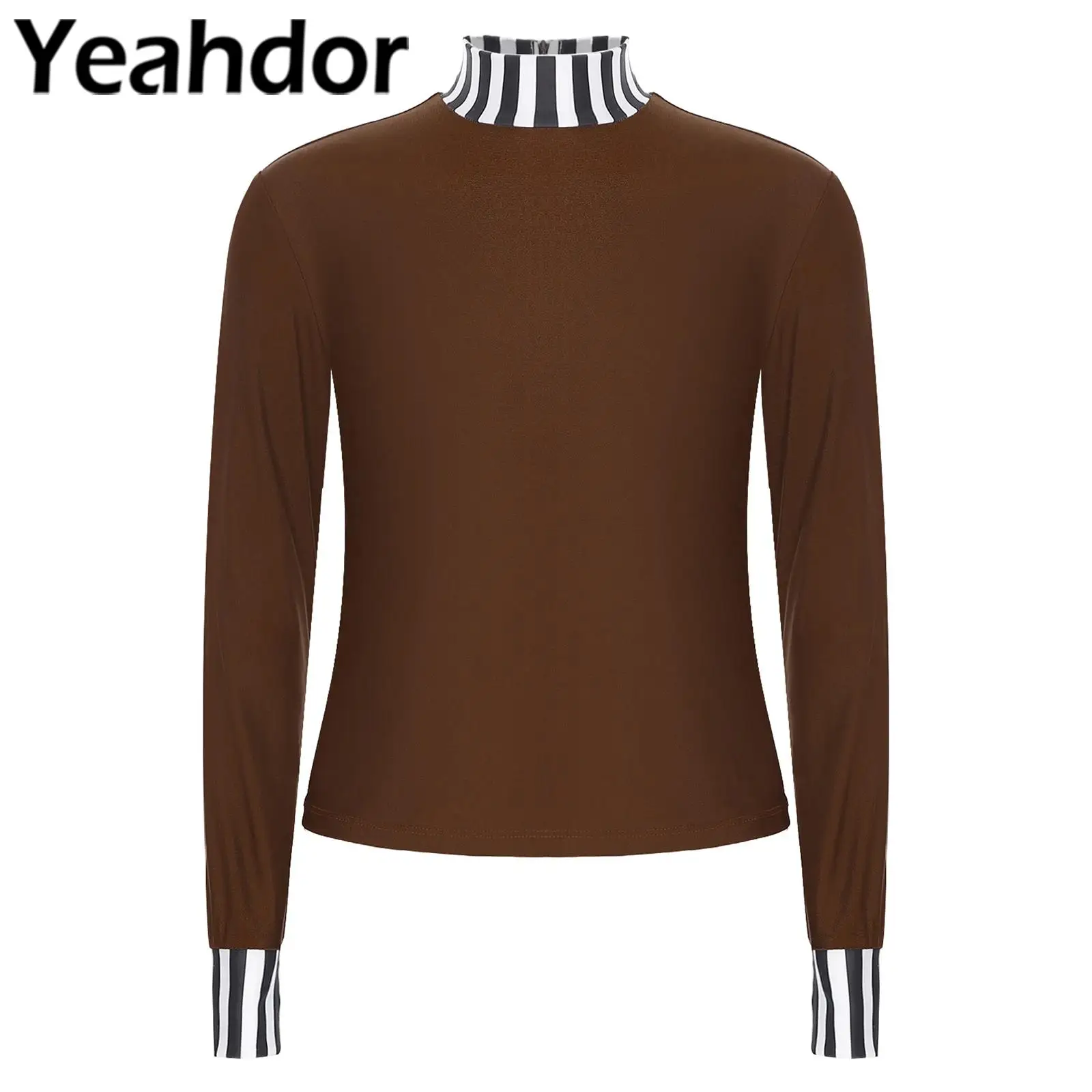 

Детский костюм фабричного работника на Хэллоуин для девочек и мальчиков, укороченный топ контрастного цвета с длинными рукавами и воротником-стойкой для тематической вечеринки, платье для косплея