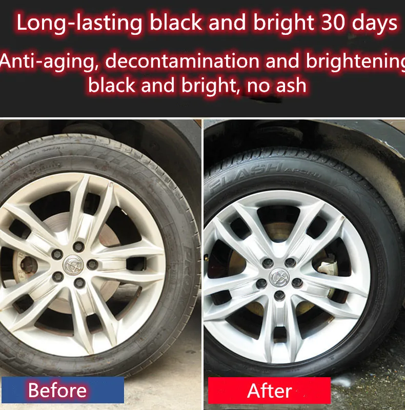 

600ML Tire treasure car tire wax tire brightener maintenance tire glaze care cleaning agent anti-aging