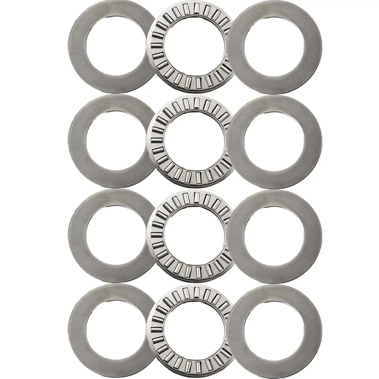 4 Sets NTA613+2TRA/NTA815+2TRA /NTA1220+2TRA, Thrust Needle Roller Bearings with Two Washers