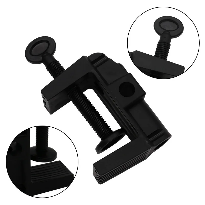 Adjustable Plastic C Type Table Clamp Desktop Mount Holder Bracket for Mic Boom Arm, Desk Lamp, Camera Mount Fixed Clamp