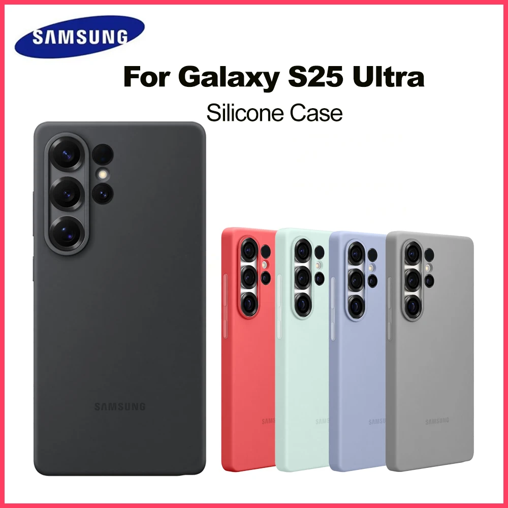 

Original Samsung Galaxy S25 Ultra Silicone Case for Galaxy S25Ultra Silicone Protective Case Shockproof EF-PS938