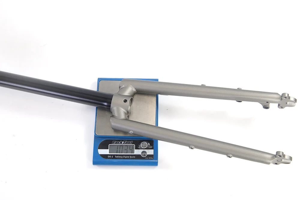 SILVEROCK Chromstahlgabel 20" 406 451 Scheibenbremse BIKEPACKING Rack für klappbare Minivelo BMX Fahrrad starre Gabeln 1 1/8" 28,6 mm – Detail 1