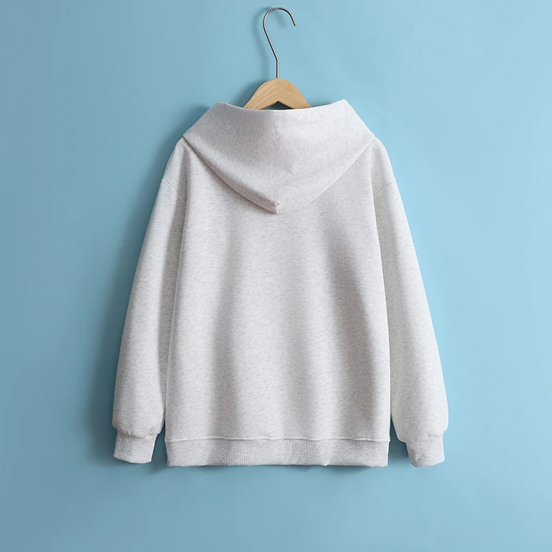 College Style Embroidered Checkered Star Hoodie 2025 Spring Autumn Loose Pullover Fashionable Casual Cute Women's Hoodie New