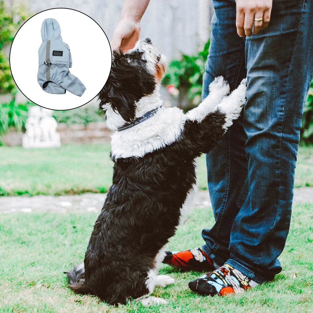 

Waterproof Breathable Reflective Jacket for Small Dogs Practical Raincoat Dog Rainwear Slicker Outdoor Pet Supplies