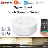 Tuya ZigBee Smart Knob Switch Wireless Scene Button Rotatable Dimmer Switch Home Appliances Automation Linkage Remoter Control