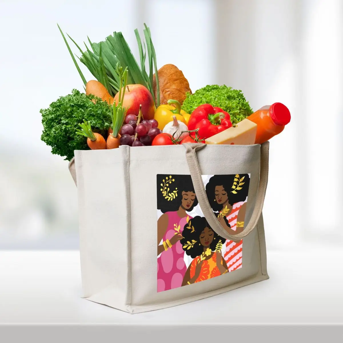 Adornment Tote Bag shopping trolley bag sac pour femme handbag shopping bag logo