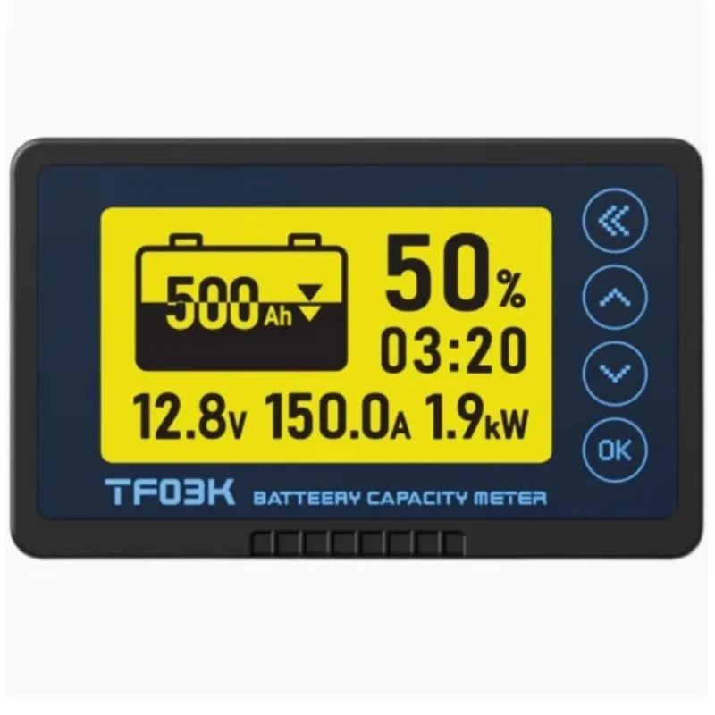 DC8-120V Coulomb Counter Meter Battery Capacity Indicator Voltage Current 50A/100A/350A/500A Coulomb Counter for Electric Car