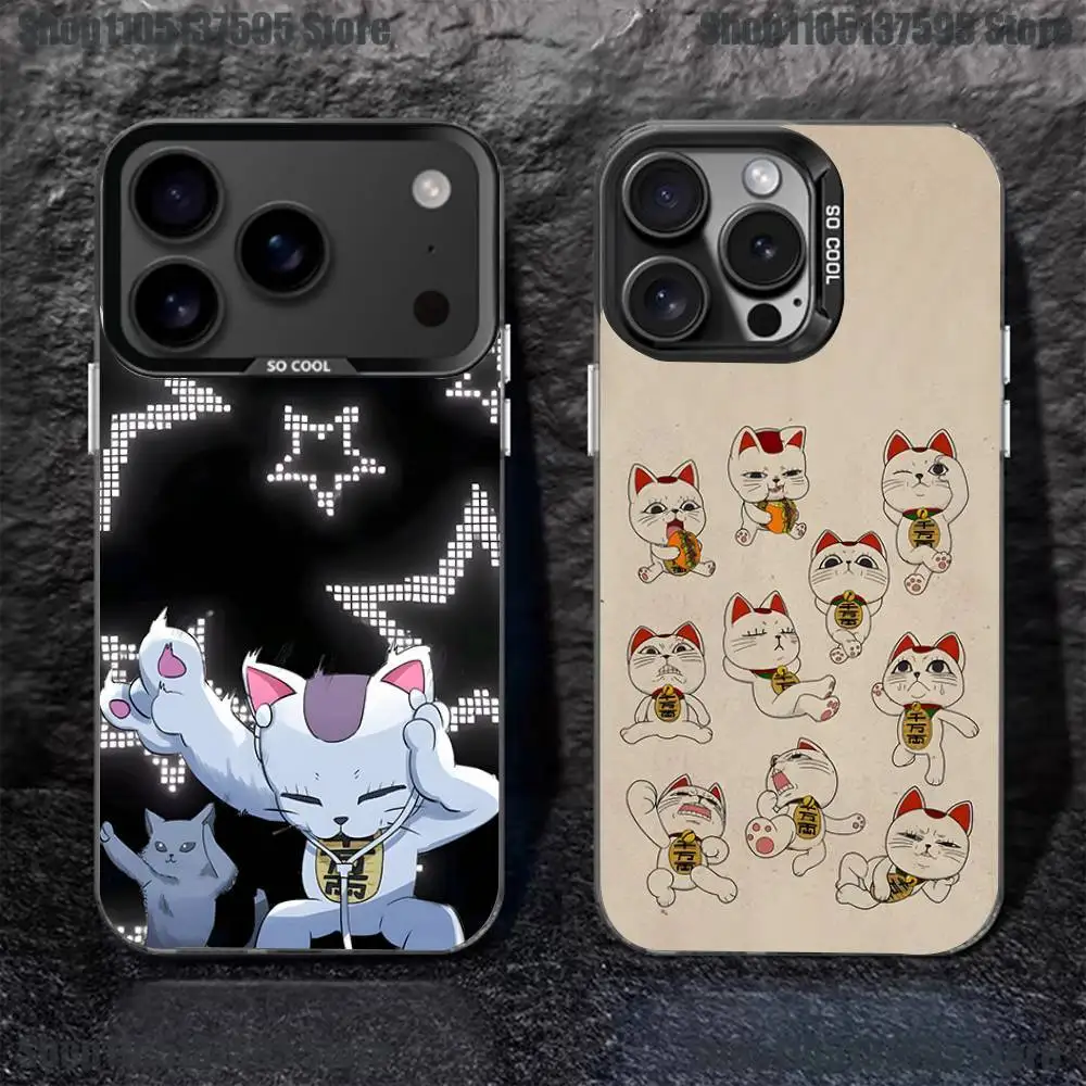 

Cat D-Dandadan Turbo Granny Phone Case For iPhone 17,16,15,14,13,12,11,Pro,XS,Max,Plus,Mini,SE4,E Black Matte Shockproof Cover