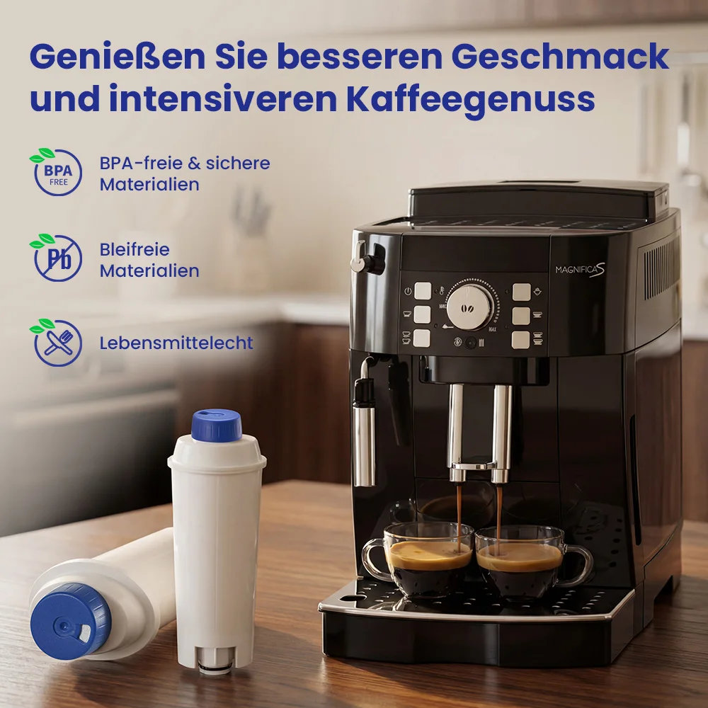 Reimol 6 Stück Wasserfilter für De'Longhi ECAM-, ETAM-, ESAM-, EC680- und EC800-Serien – Ersatzfilter für Kaffeemaschinen – Detail 2