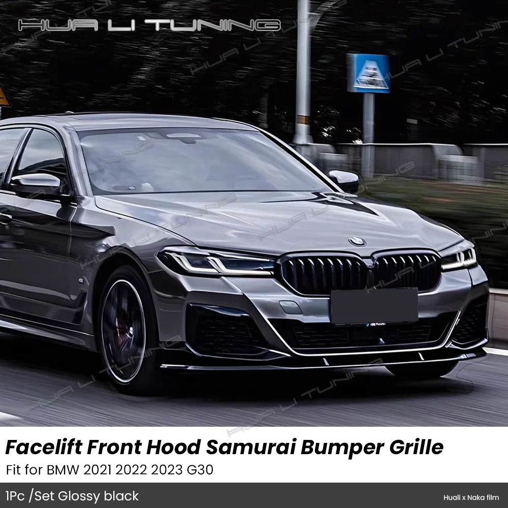 

Front Bumper Lip Samurai Air Vent Frame Trim For BMW 2021 2022 2023 2024 G22 M4 Hood Inlet Grille Body kits Auto Accessories