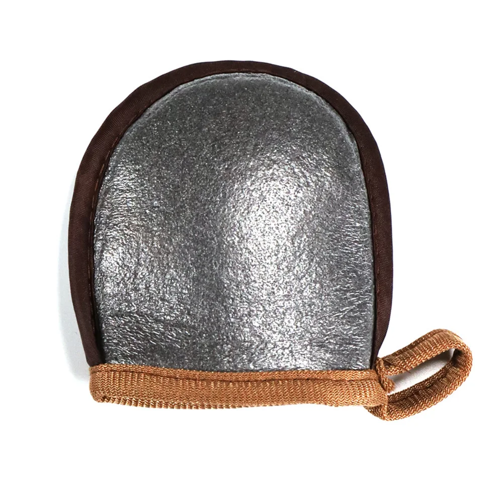 

2Pcs Special Flocking Gloves Self Tanning Mitts Mini Finger Design for Even Lotion Application Indoor Bathing Body Cleaning