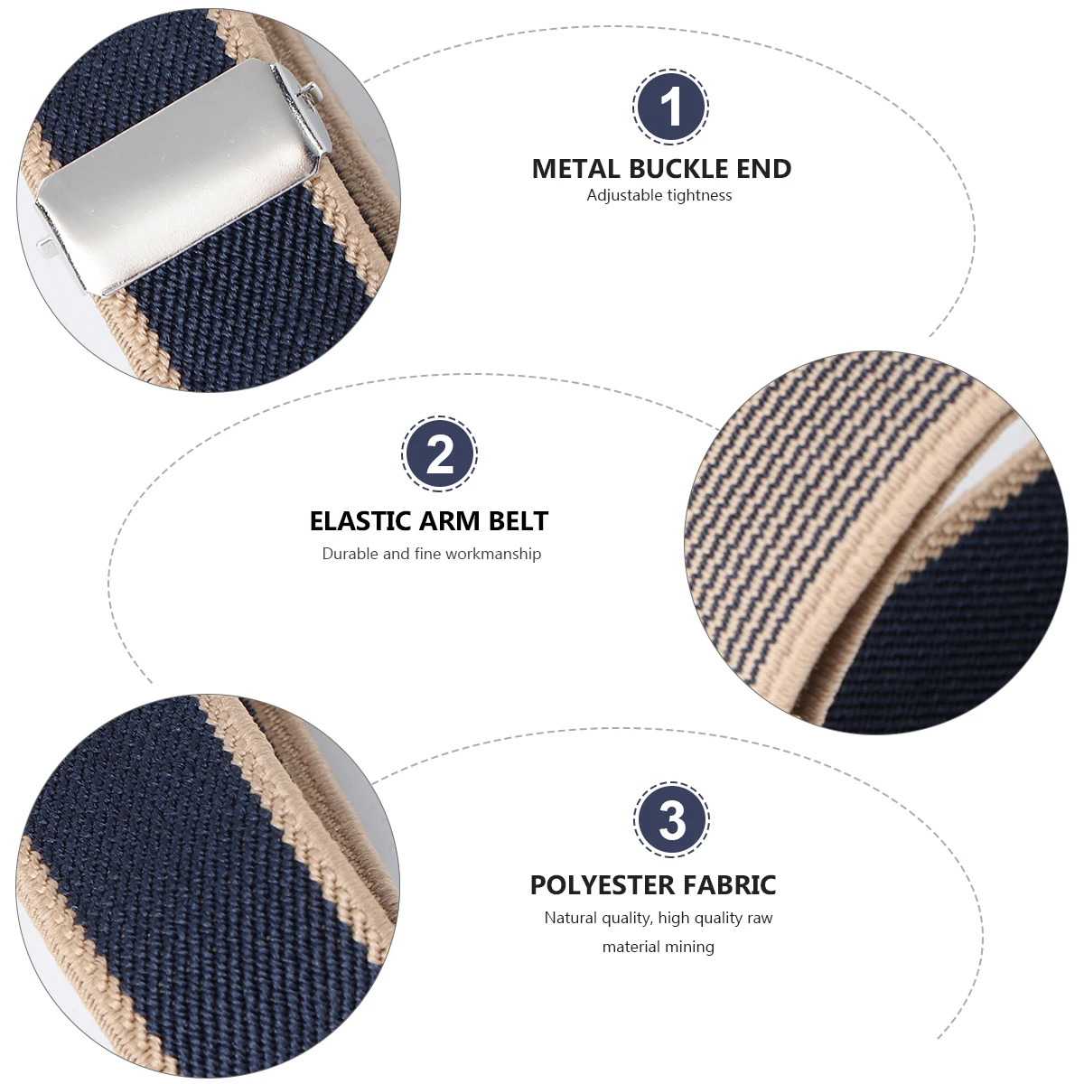 

Elastic Armb Polyester Rubber Material Cool Fashion Armlet Ideal Shirt Sleeve Elastic Unisex Bracelet Armlet Ring