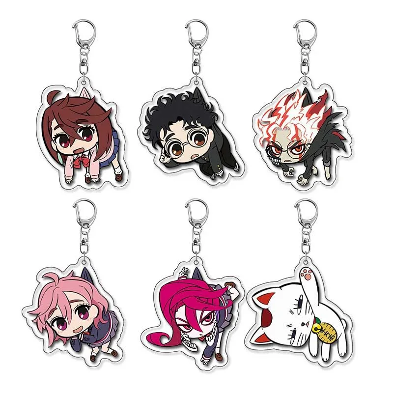Anime peripheral Ayase Momo Cartoon Key Ring Acrylic Keychain Jewelry Girl Pendant Fashion backpack Accessories Bag Charms Gift