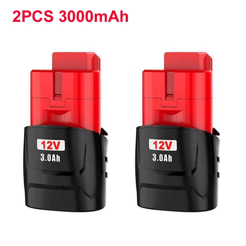 3.0Ah/6.0Ah Voor Milwaukee M12 Batterij 12V Oplaadbare Batterij Voor Milwaukee M12 Tool 48-11-2402 48-11-2411 48-11-2401MIL-12A-LI